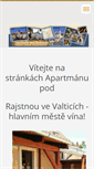 Mobile Screenshot of apartmanpodrajstnou.cz